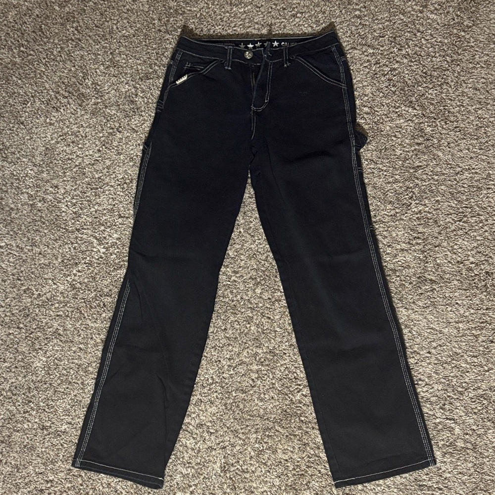 Elegant Black Straight Leg Women's Jeans